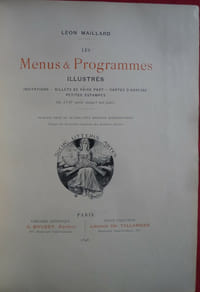 Les menus et programmes illustrés