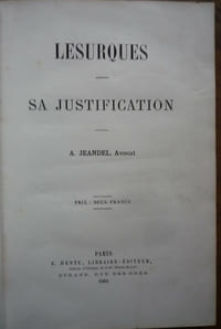 LESURQUES
SA JUSTIFICATION