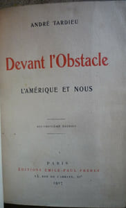 Devant l'obstacle
L'Amérique et nous