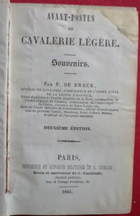 Avant-postes de cavalerie légères