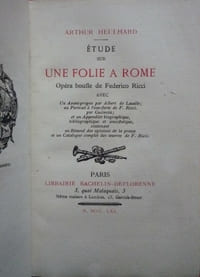 Etude sur une folie à Rome