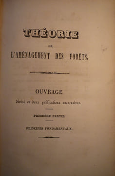 Théorie de l'aménagement des forêts. NOIROT-BONNET