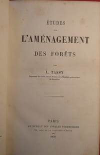 Etudes sur l'aménagement des forêts