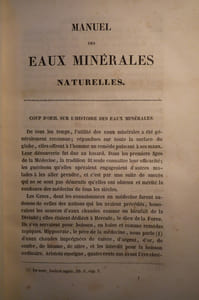 Manuel des eaux minérales naturelles