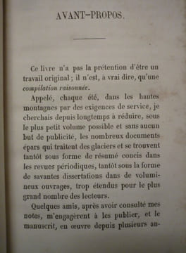Les glaciers. William Hüber