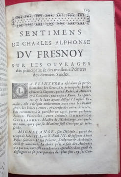 L'art de peinture de Charles Alphonse Du Fresnoy. Charles Alphonse DU FRESNOY