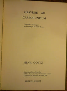 Gravure au carborundum