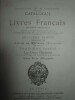 catalogue de livres français
éditions originales. M. Gonzales