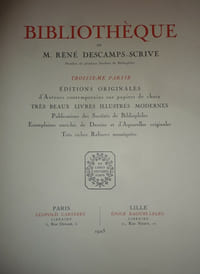Bibiothèque Descamps-Scrive
troisième partie Livres modernes