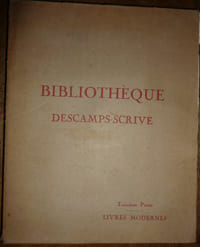Bibiothèque Descamps-Scrive
troisième partie Livres modernes
