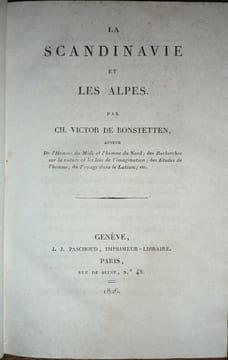 La Scandinavie et les Alpes
Fragments sur l'Islande. Ch. Victor de BONSTETTEN