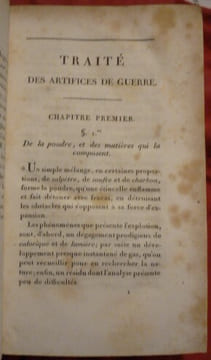 Traité de Pyrotechnie Militaire,
comprenant tous les artifices de guerre en usage en Autriche.
. J.Ravichio de Peretsdorf
