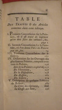 Recueil de divers ouvrages sur la peinture et le coloris. M. DE PILES
