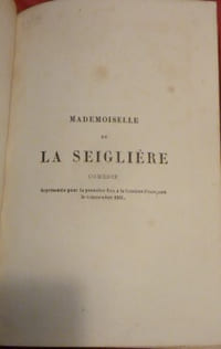 Mademoiselle de la Seiglière