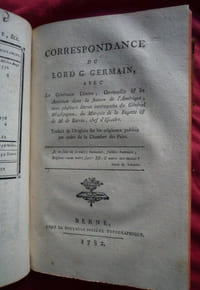 Nouveau voyage dans l' Amérique Septentrionale en l'année 1781 et campagne de l'armée de M. Le comte de Rochambeau
correspondance du Lord G. Germain