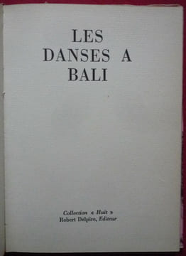 Danses à Bali. CARTIER-BRESSON