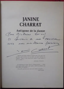 JANINE CHARRAT 
Antigone de la danse
