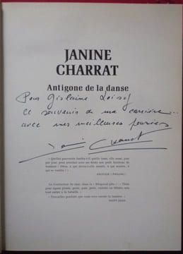 JANINE CHARRAT
Antigone de la danse. Michel HUMBERT