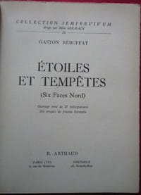 Etoiles et tempêtes