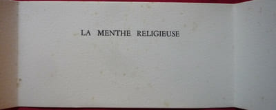 La menthe religieuse