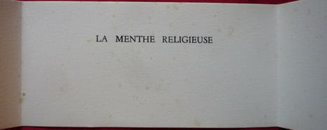 La menthe religieuse. Pierre GAILLARD
Henri GOETZ