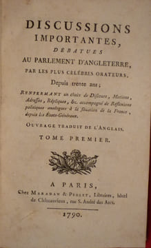 Discussions importantes, débattues au parlement d'Angleterre, . collectif
Lottin (traducteur)