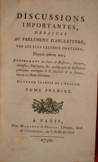 Discussions importantes, débattues au parlement d'Angleterre,