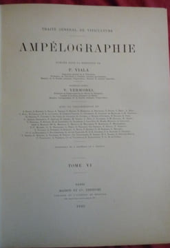 Traité général de viticulture
Ampélographie. VIALA et VERMOREL