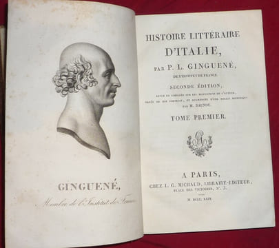 Histoire littéraire d'Italie. GINGUENE