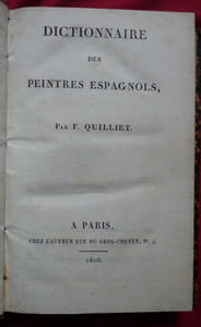 Dictionnaire des peintres espagnols