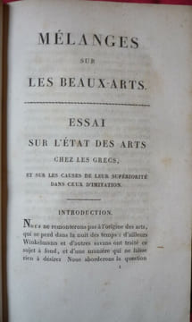 Mélanges sur les beaux arts. N.PONCE