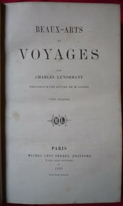Beaux arts et voyages