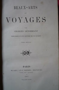 Beaux arts et voyages