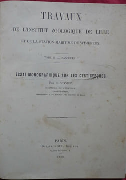 Essai monographique sur les cysticerques ( cestodes). R. MONIEZ