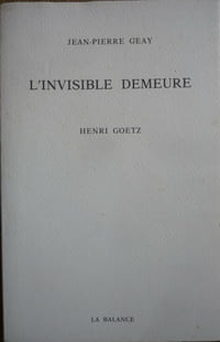 
L'invisible demeure