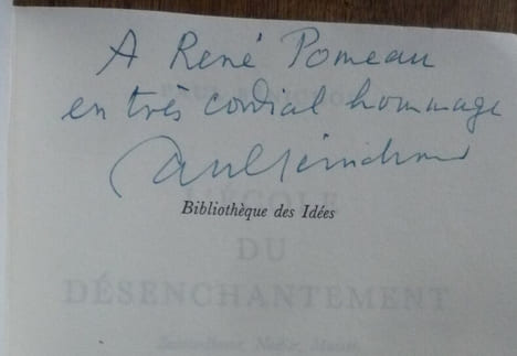 L'école du désenchantement. Paul Bénichou