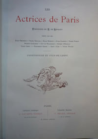 Les actrices de Paris