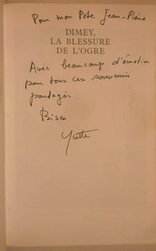 Dimey, la blessure de l'ogre.. Yvette CATHIARD