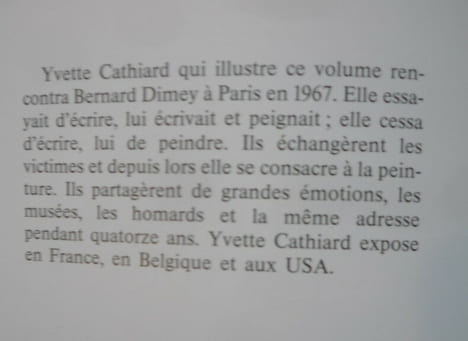 Je ne dirai pas tout
Sable et cendre
Le milieu de la nuit. Bernard DIMEY