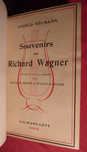 SOUVENIRS SUR RICHARD WAGNER