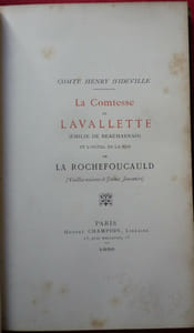 La comtesse de Lavalette (Emilie de Beauharnais) et l'hotel de la rue de La Rochefoucauld