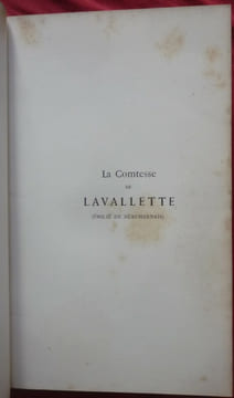 La comtesse de Lavalette (Emilie de Beauharnais) et l'hotel de la rue de La Rochefoucauld. Comte Henri d'Ideville