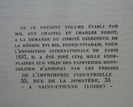 Forez-Vivarais. Jean CHIEZE