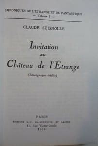 Invitation au château de l'étrange