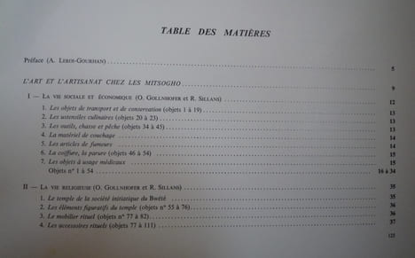 ART ET ARTISANAT TSOGHO. Otto GOLLNHOFER, Pierre Sallée et Roger Sillans
préface de André LEROI-GOURHAN