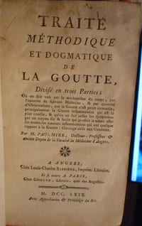 Traité méthodique et dogmatique de la goutte