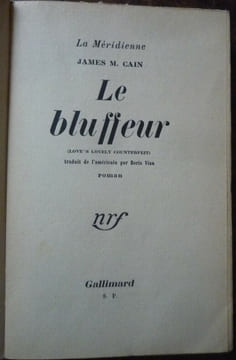 Le bluffeur. James M Cain