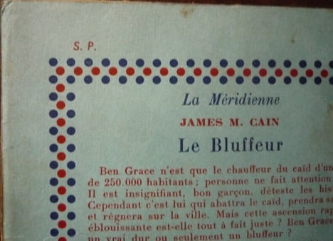Le bluffeur. James M Cain