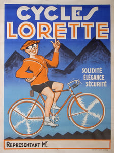 CYCLES LORETTE
GRANDE AFFICHE 

