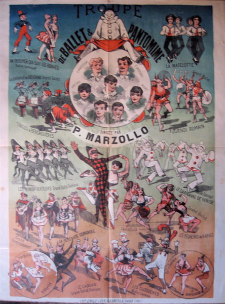TROUPE DE BALLET ET PANTOMINE. MARZOLLO
